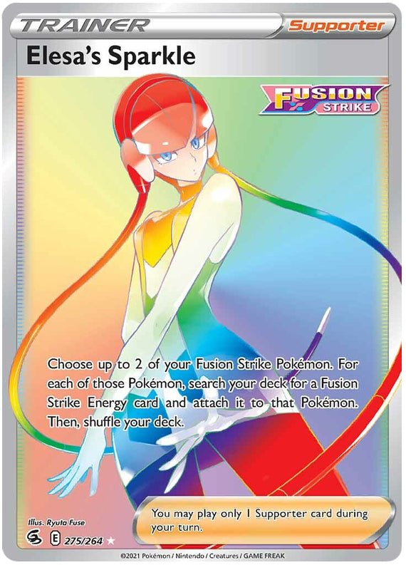 0275 Elesa Secret Rare Fusion Strike