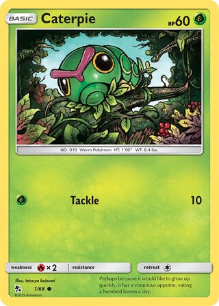 Pokemon Hidden Fates Caterpie #1