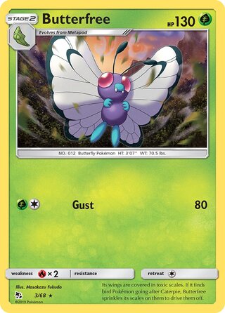 Pokemon Hidden Fates Butterfree #3