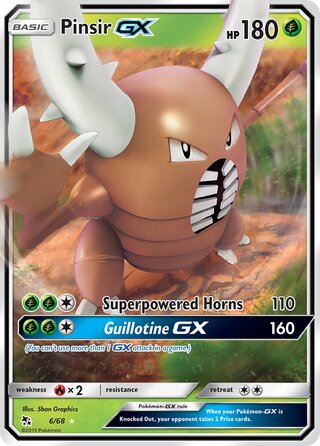 Pokemon Hidden Fates Pinsir GX #6