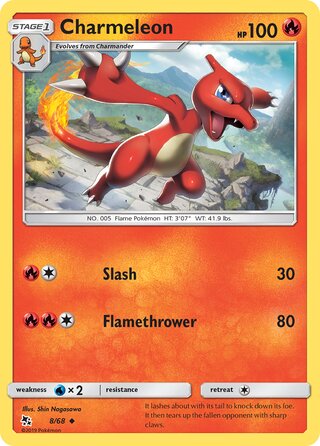 0008 Charmeleon  Hidden Fates