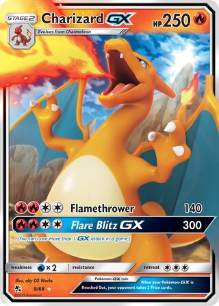 Pokemon Hidden Fates Charizard GX #9