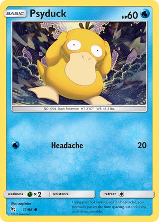 Pokemon Hidden Fates Psyduck #11