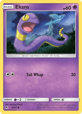 Pokemon Hidden Fates Ekans #26