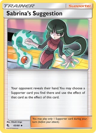 Pokemon Hidden Fates Sabrina's Suggestion #65