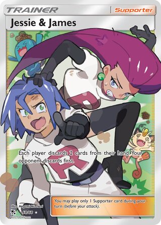 Jessie & James #68/68 Ultra Rare - Hidden Fates Pokemon card