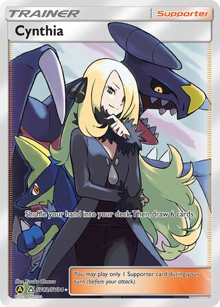 Cynthia #SV82/SV94 Shiny Holo Rare - Hidden Fates Pokemon card
