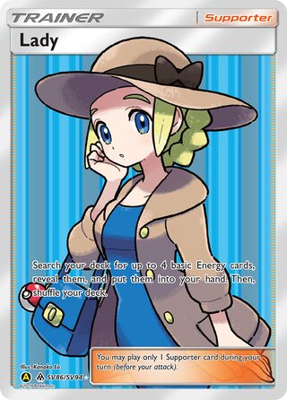 Pokemon Hidden Fates Lady #SV86