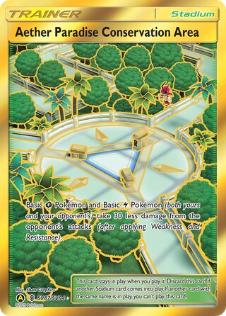 SV87 Aether Paradise Conservation Area Shiny Holo Rare Hidden Fates