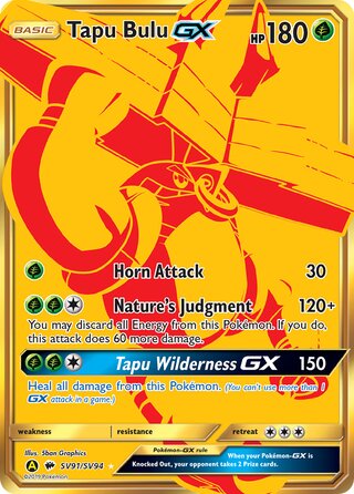 Pokemon Hidden Fates Tapu Bulu #SV91