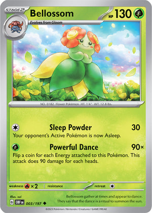 0003 Bellossom Uncommon Obsidian Flames