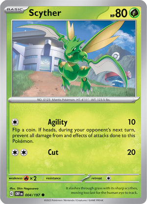 0004 Scyther Common Obsidian Flames