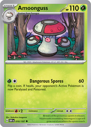 0010 Amoonguss Uncommon Obsidian Flames