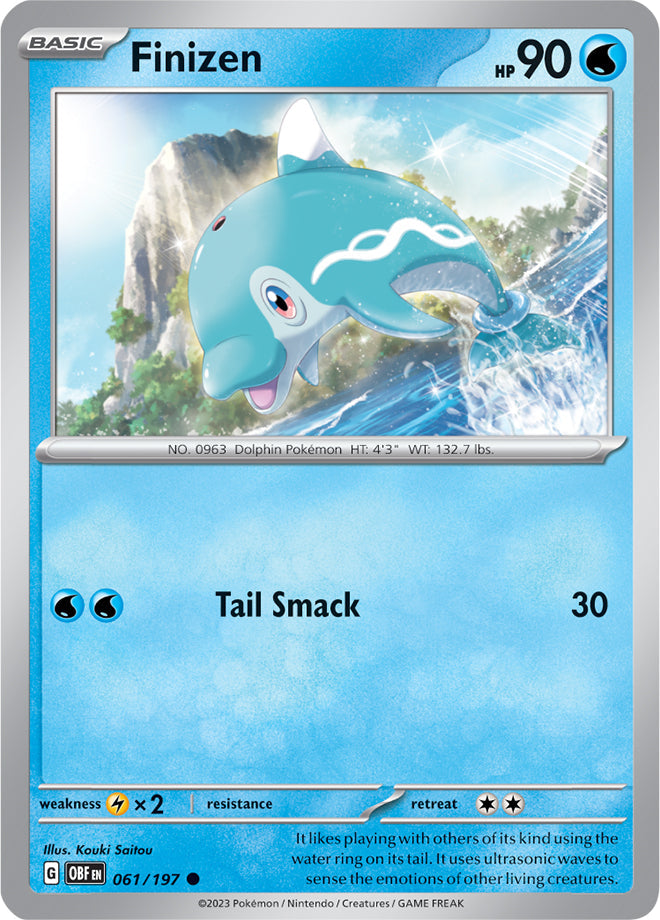 Finizen #61/197 Common - Obsidian Flames Pokemon card
