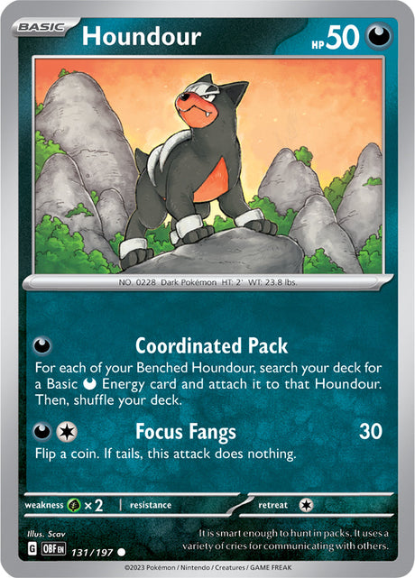 Pokemon Obsidian Flames Houndour #131