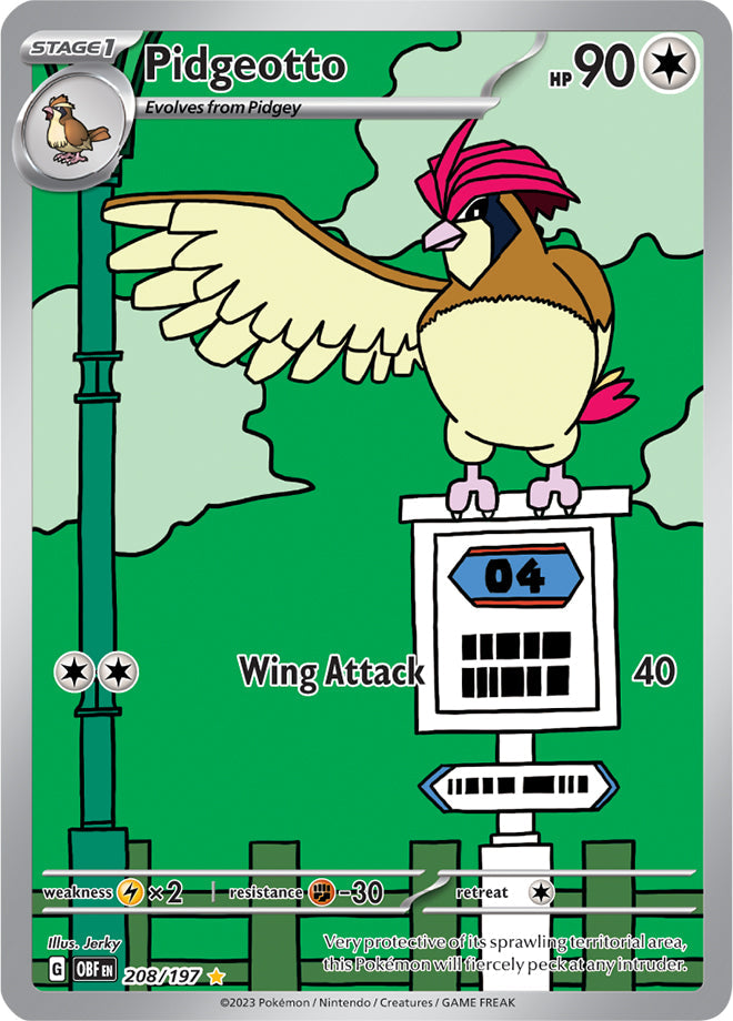 0000 Pidgeotto  Obsidian Flames