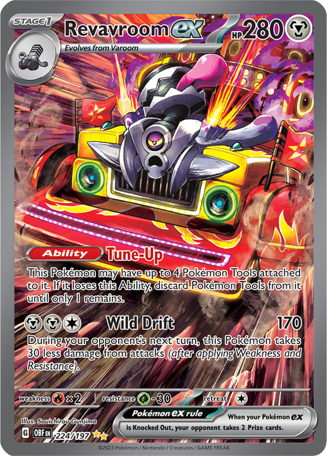 Pokemon Obsidian Flames Revavroom ex #224