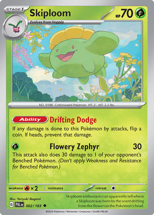 Pokemon Paldea Evolved Skiploom #2