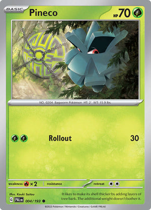 0004 Pineco Common Paldea Evolved