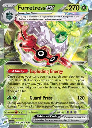 0005 Forretress Double Rare Paldea Evolved
