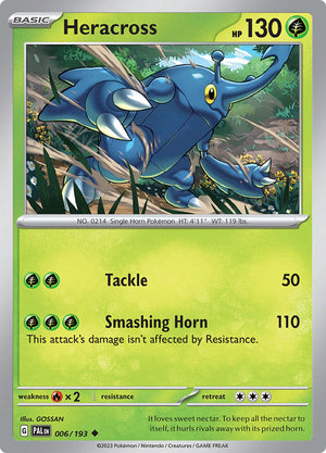 0006 Heracross Uncommon Paldea Evolved
