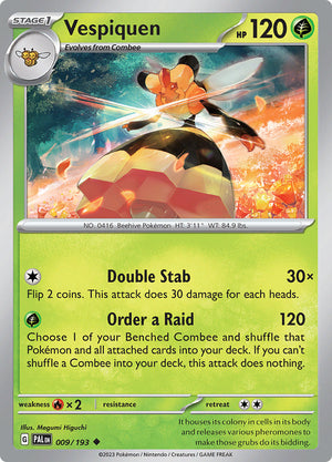 0009 Vespiquen Uncommon Paldea Evolved