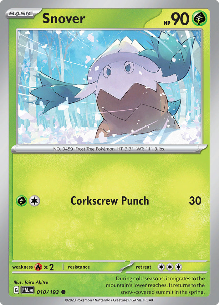0010 Snover Common Paldea Evolved