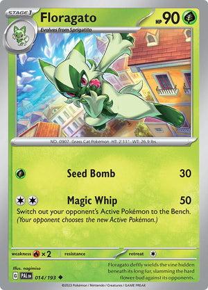 0014 Floragato Uncommon Paldea Evolved