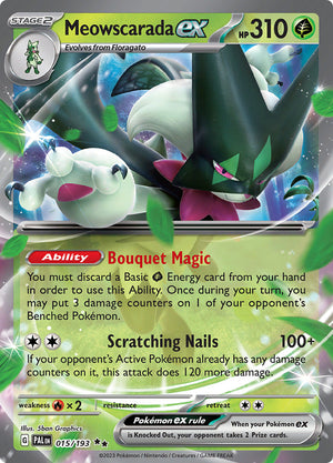 0015 Meowscarada Double Rare Paldea Evolved