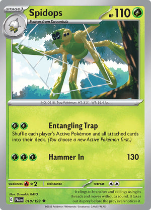 0018 Spidops Uncommon Paldea Evolved