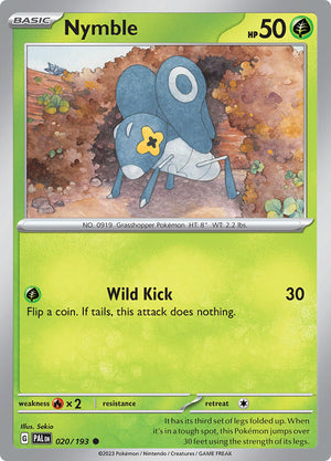 0020 Nymble Common Paldea Evolved