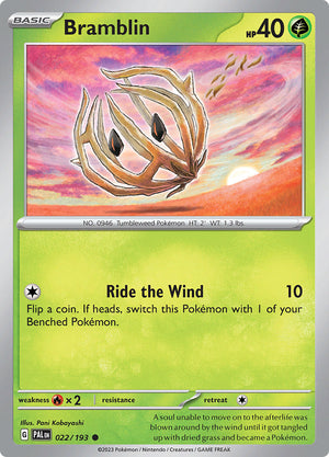 0022 Bramblin Common Paldea Evolved