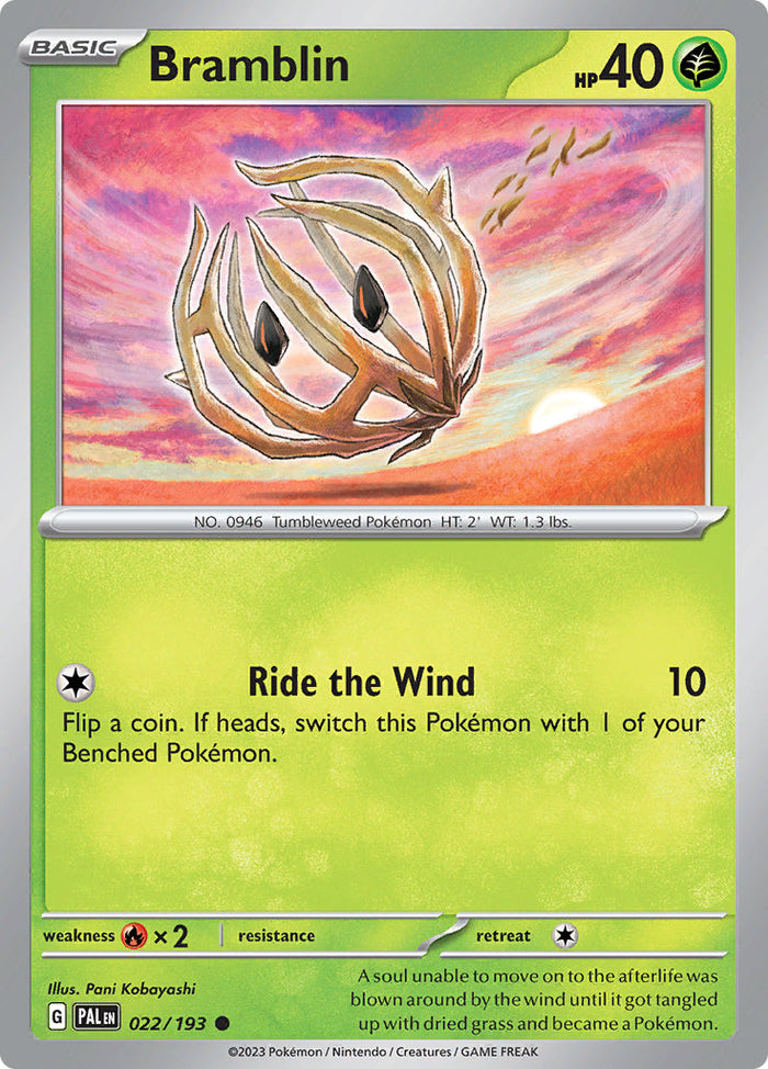 0022 Bramblin Common Paldea Evolved