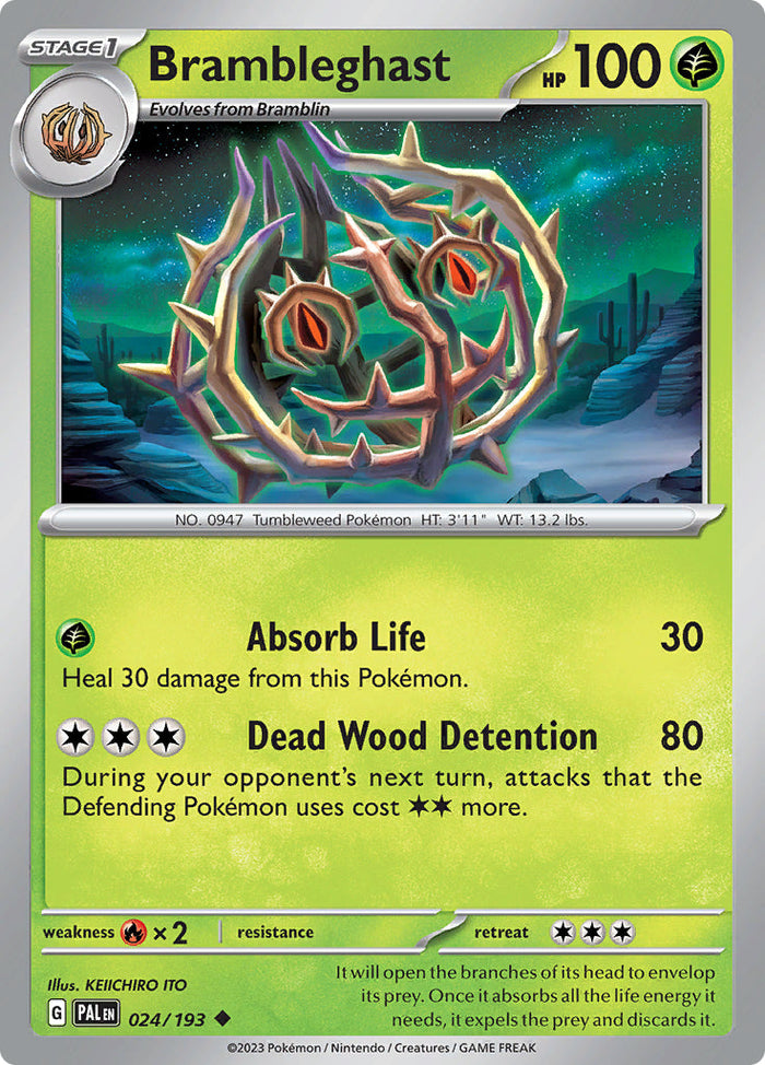 0024 Brambleghast Uncommon Paldea Evolved