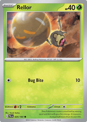 0025 Rellor Common Paldea Evolved