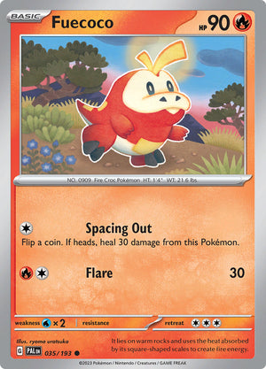 0035 Fuecoco Common Paldea Evolved