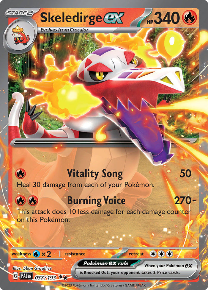 0037 Skeledirge Double Rare Paldea Evolved