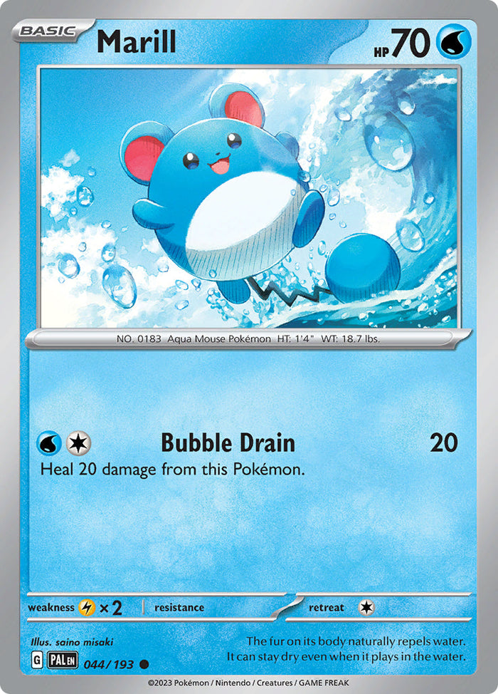 0044 Marill Common Paldea Evolved