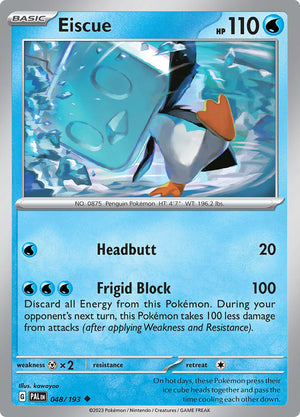 0048 Eiscue Uncommon Paldea Evolved