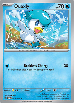 0050 Quaxly Common Paldea Evolved