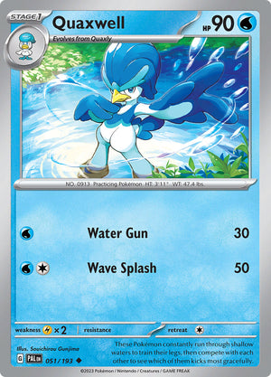 0051 Quaxwell Uncommon Paldea Evolved