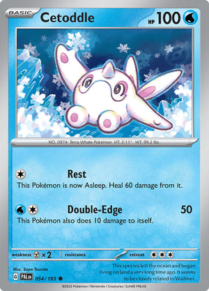 0054 Cetoddle Common Paldea Evolved