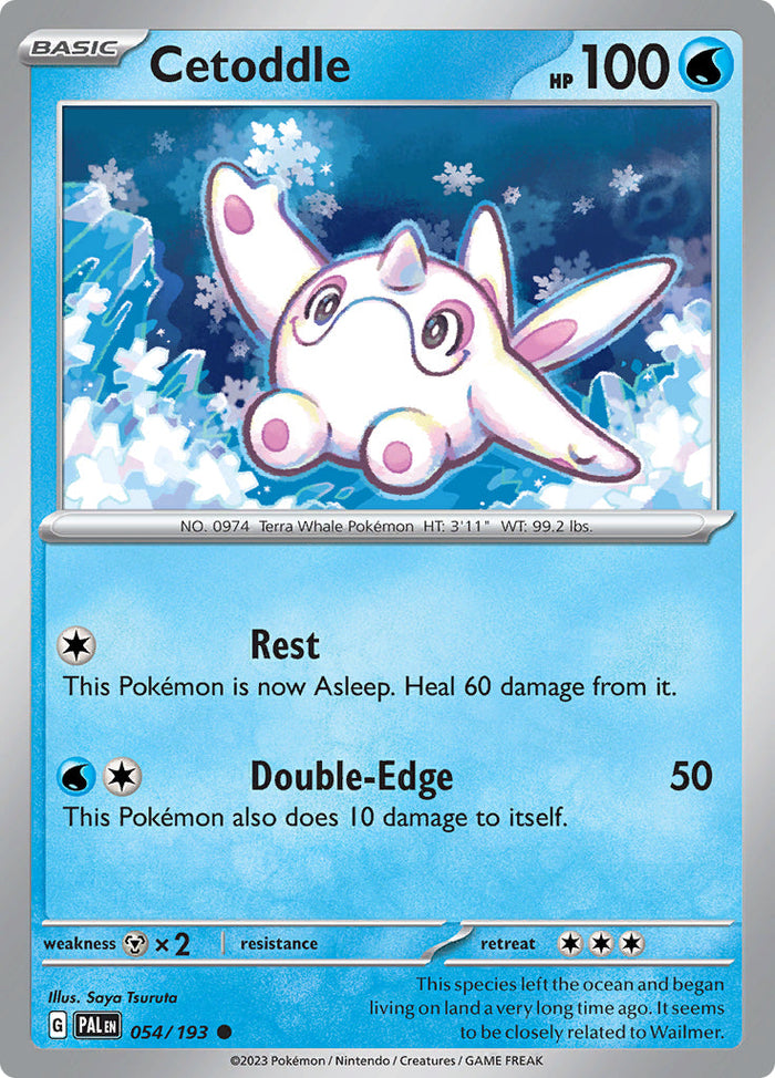 0054 Cetoddle Common Paldea Evolved