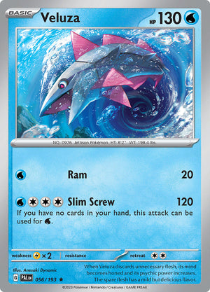 0056 Veluza Rare Paldea Evolved