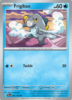 0057 Frigibax Common Paldea Evolved