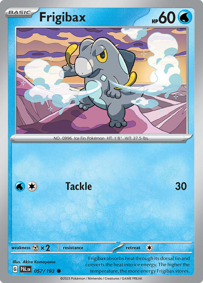 0057 Frigibax Common Paldea Evolved