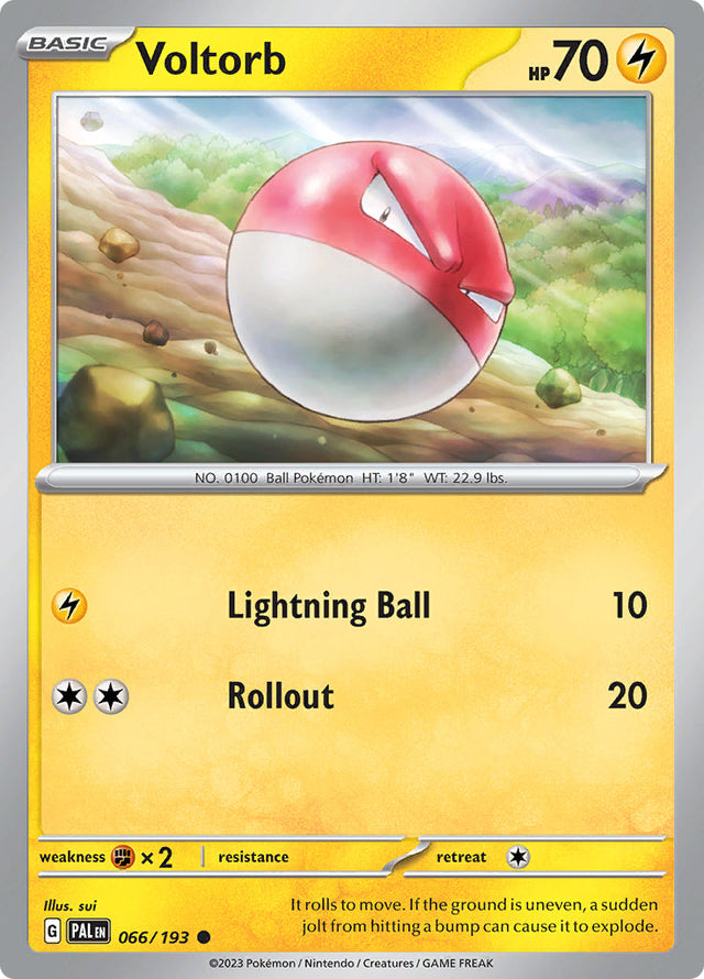 Pokemon Paldea Evolved Voltorb #66