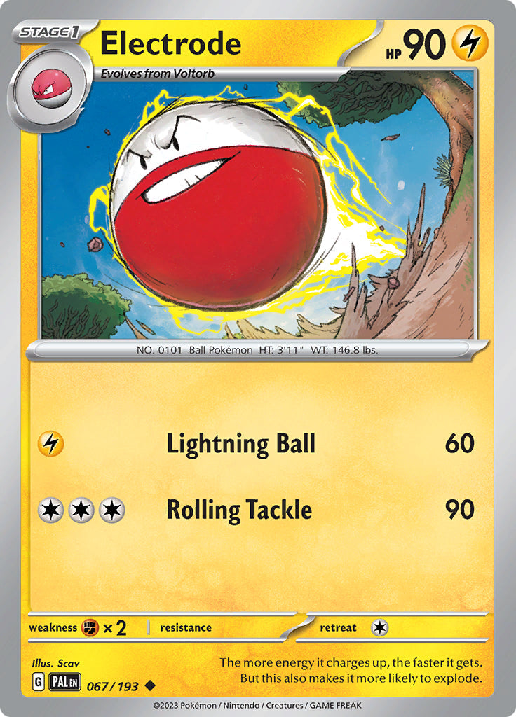 Pokemon Paldea Evolved Electrode #67