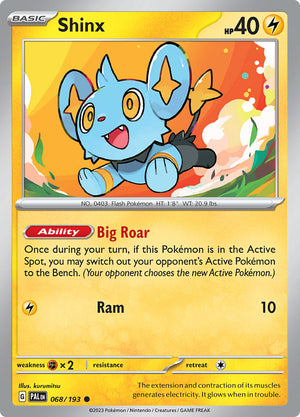 0068 Shinx Common Paldea Evolved