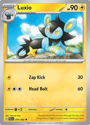 0070 Luxio Uncommon Paldea Evolved
